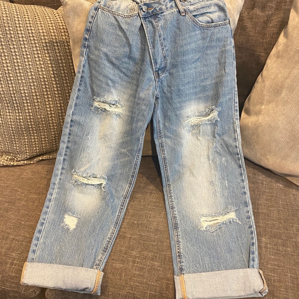Hi-Waste Crossover Straight leg jeans Twenty5A